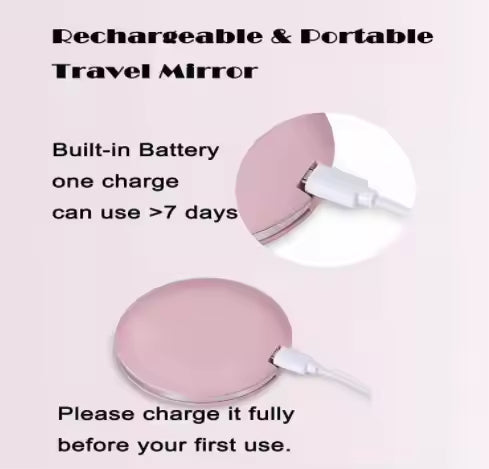LED Pocket Makeup Mirror