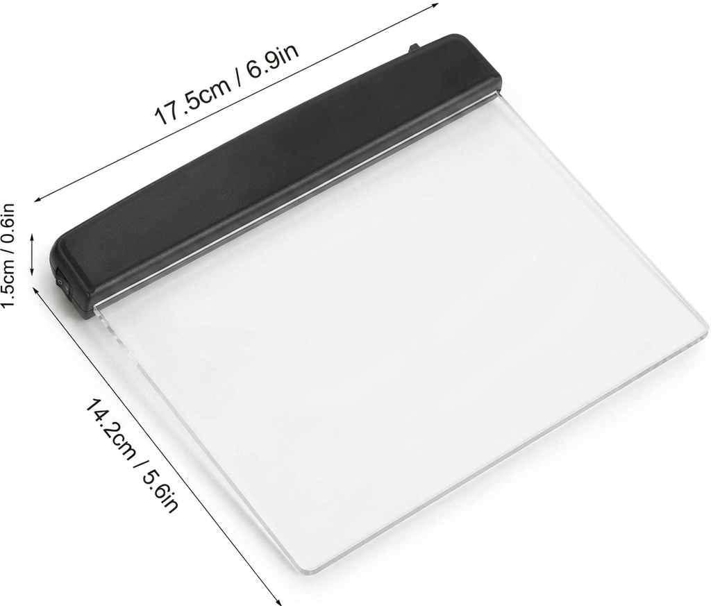 Flat LED Book Reading Light Illuminator Panel - Wireless