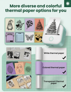 Phomemo T02 Mini Printer - White and green