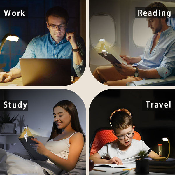 Foldable USB Rechargeable Book Light - Pocket Design
