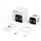 Gravity Flip Digital Pomodoro Timer with Seconds Display