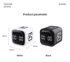 Gravity Flip Digital Pomodoro Timer with Seconds Display