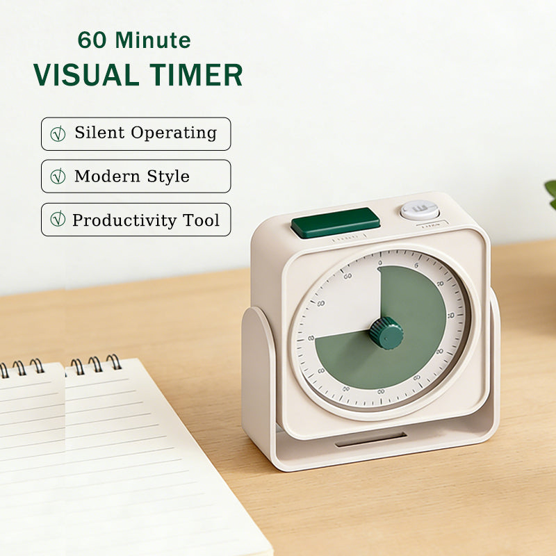 Rechargeable Visual Countdown Timer Hanging + Magnetic Desktop Use