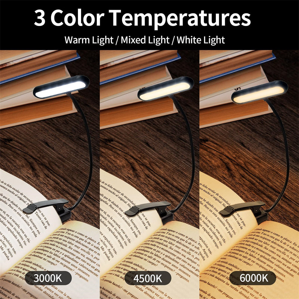 Flexible Stepless Dimming Clip Book Lamp