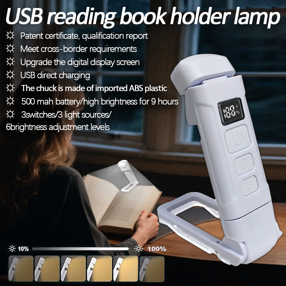 portable, USB-rechargeable LED book light