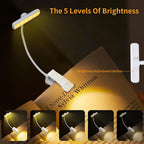 Flexible Stepless Dimming Clip Book Lamp