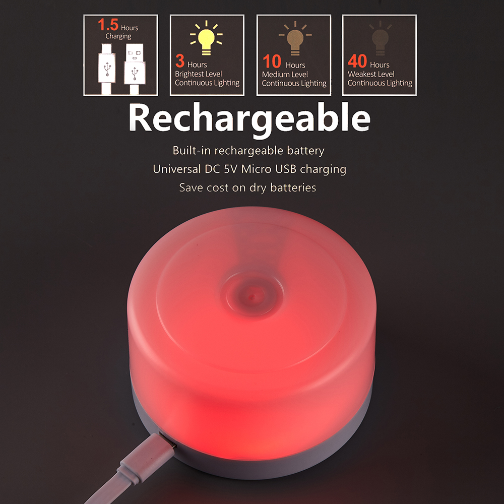 Smart LED USB Rechargeable Atmosphere Lighting - Dimmable - Magnetic - DeskTop / Beside Bed