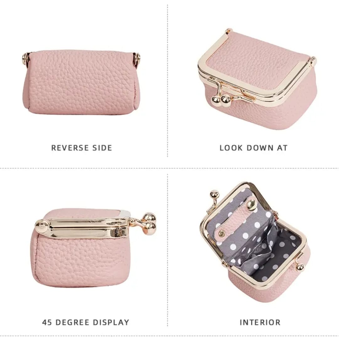 Mini Leather Storage Box Bag