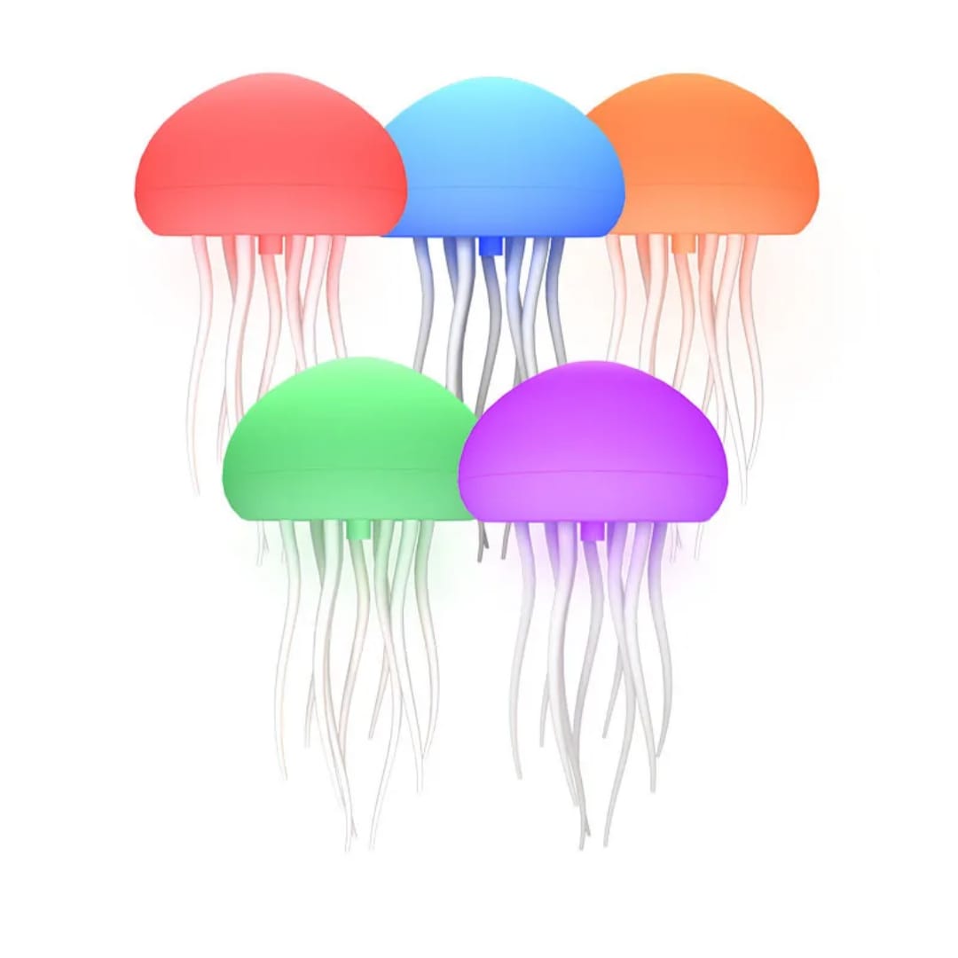 Automatic Dancing Jellyfish Lava Lamp – LED Night Light with Voice Control