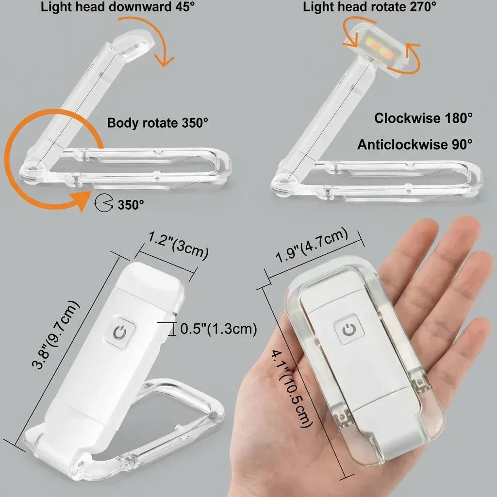 USB Rechargeable LED Reading Lamp