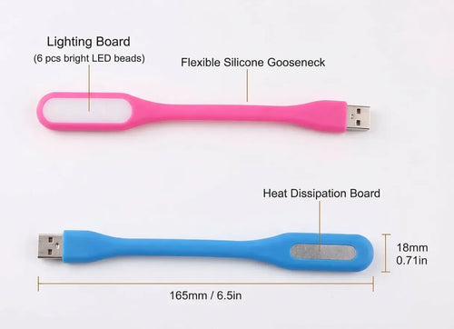5V USB Mini LED Night Lamp Multicolor Flexible for Laptop Notebook Computer Bedroom Application