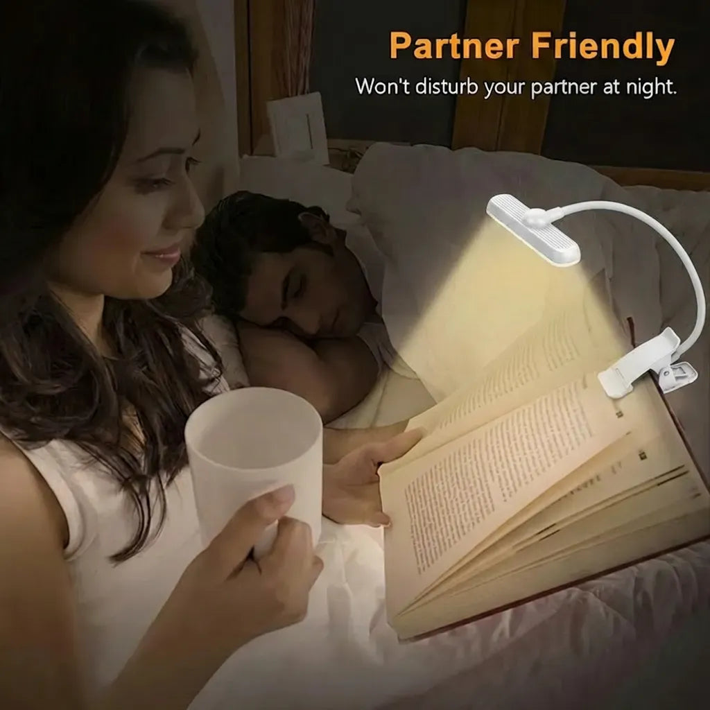 Flexible Stepless Dimming Clip Book Lamp