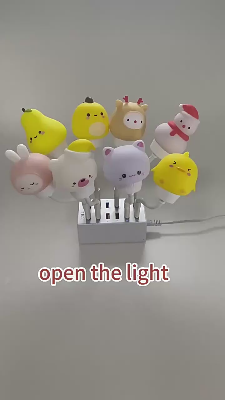 Smart Voice-Controlled Night Light Cartoon English